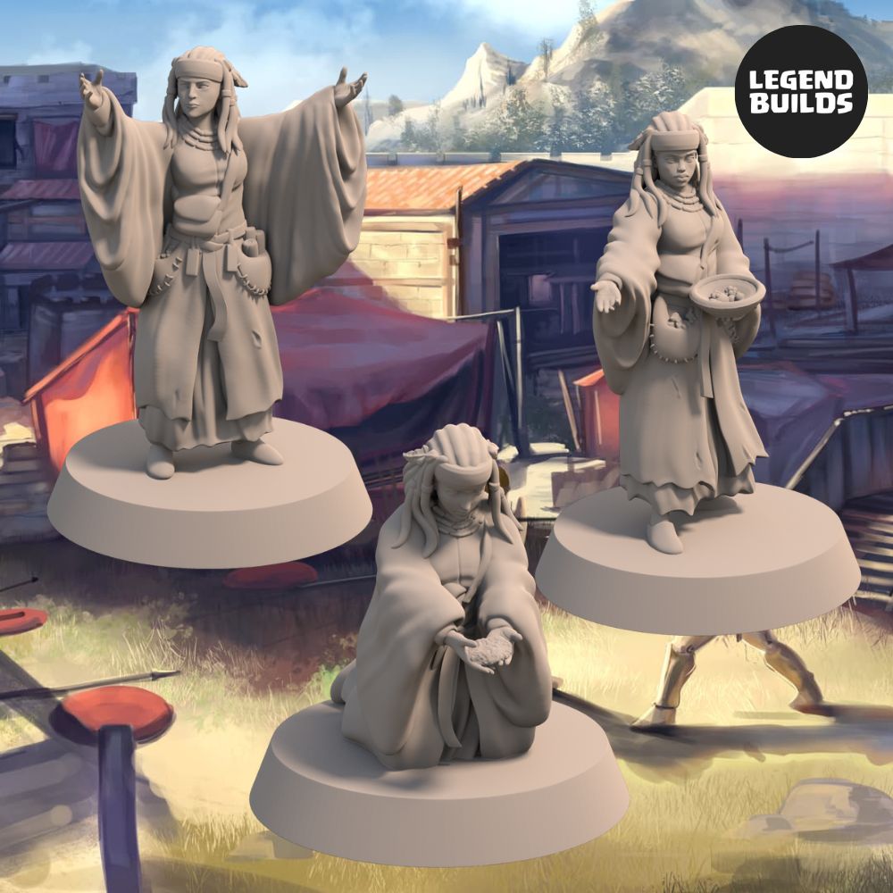 The Seivor of Breasia Bundle (3 unique miniatures) - 3D Printable Miniatures – STL file
